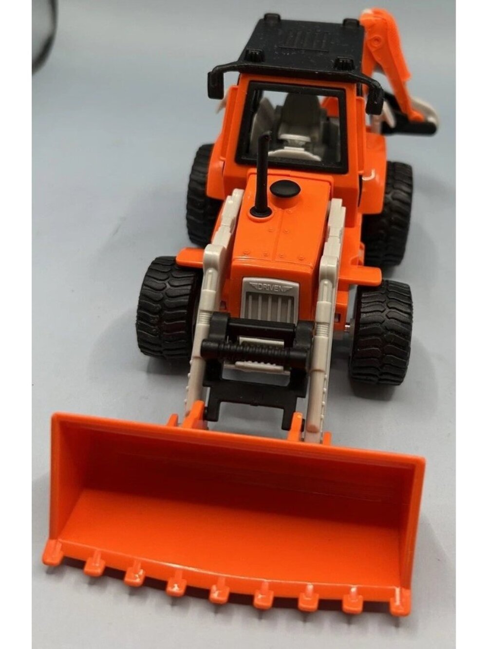Bulldozer Backhoe Combination Construction Vehicle With Noise. Plastic Toy